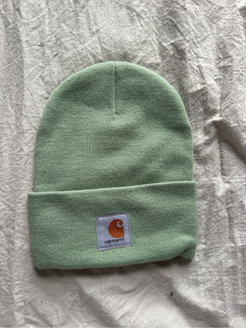 Carhartt Mint Green Fold-Over Beanie unisex